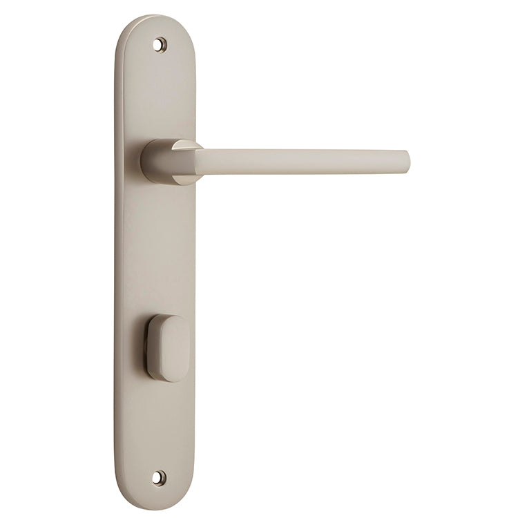 Baltimore Lever - Oval Backplate Satin Nickel / Solid Brass