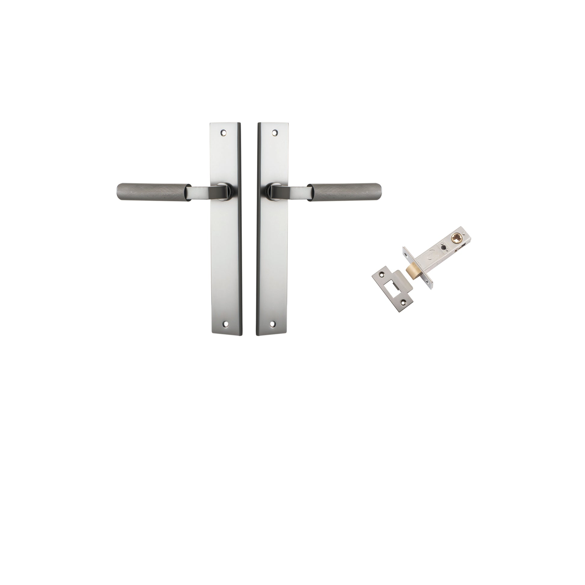 Brunswick Lever - Rectangular Backplate Passage Kit Satin Nickel / Solid Brass