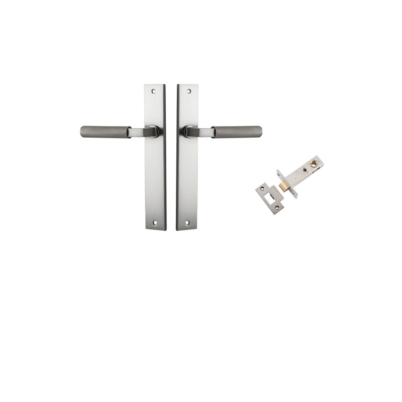 Brunswick Lever - Rectangular Backplate Passage Kit Satin Nickel / Solid Brass