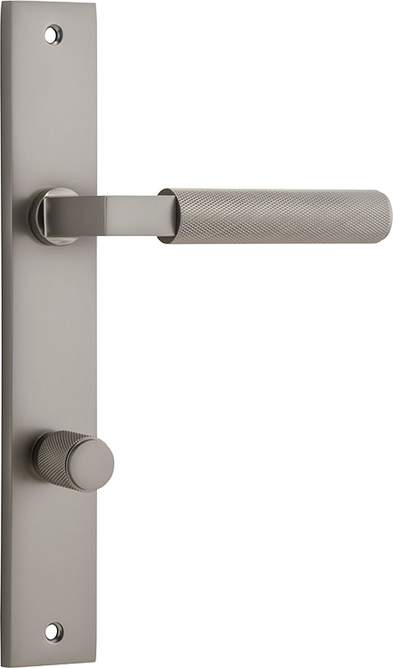 Brunswick Lever - Rectangular Backplate Satin Nickel