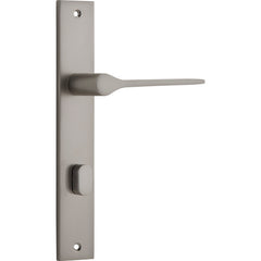 Como Lever - Rectangular Backplate Satin Nickel