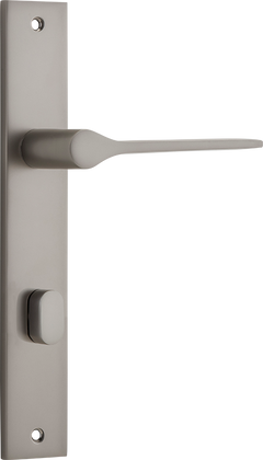 Como Lever - Rectangular Backplate Satin Nickel