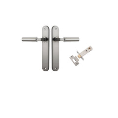 Berlin Lever - Oval Backplate Passage Kit Satin Nickel / Solid Brass