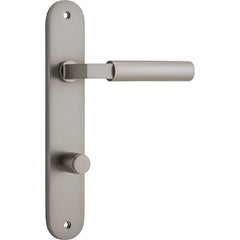 Berlin Lever - Oval Backplate Satin Nickel