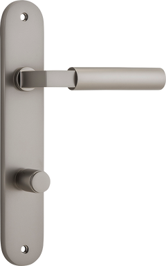 Berlin Lever - Oval Backplate Satin Nickel