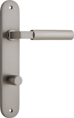Berlin Lever - Oval Backplate Satin Nickel