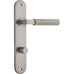 Brunswick Lever - Oval Backplate Satin Nickel
