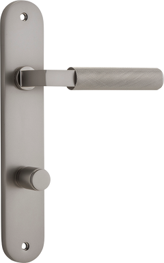 Brunswick Lever - Oval Backplate Satin Nickel
