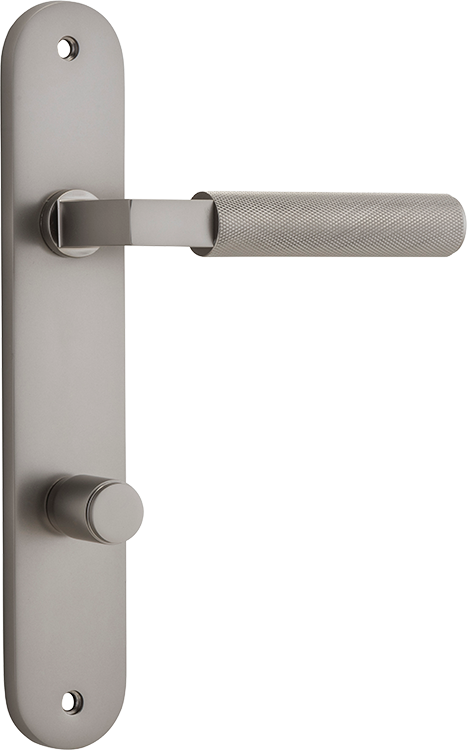 Brunswick Lever - Oval Backplate Satin Nickel