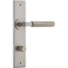 Brunswick Lever - Chamfered Backplate Satin Nickel