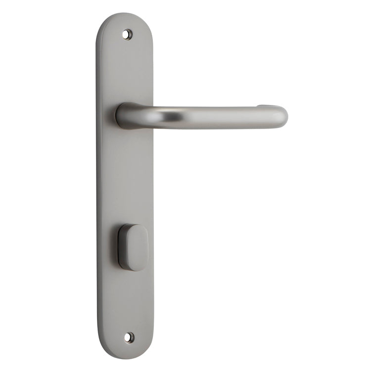 Oslo Lever - Oval Backplate Satin Nickel / Solid Brass