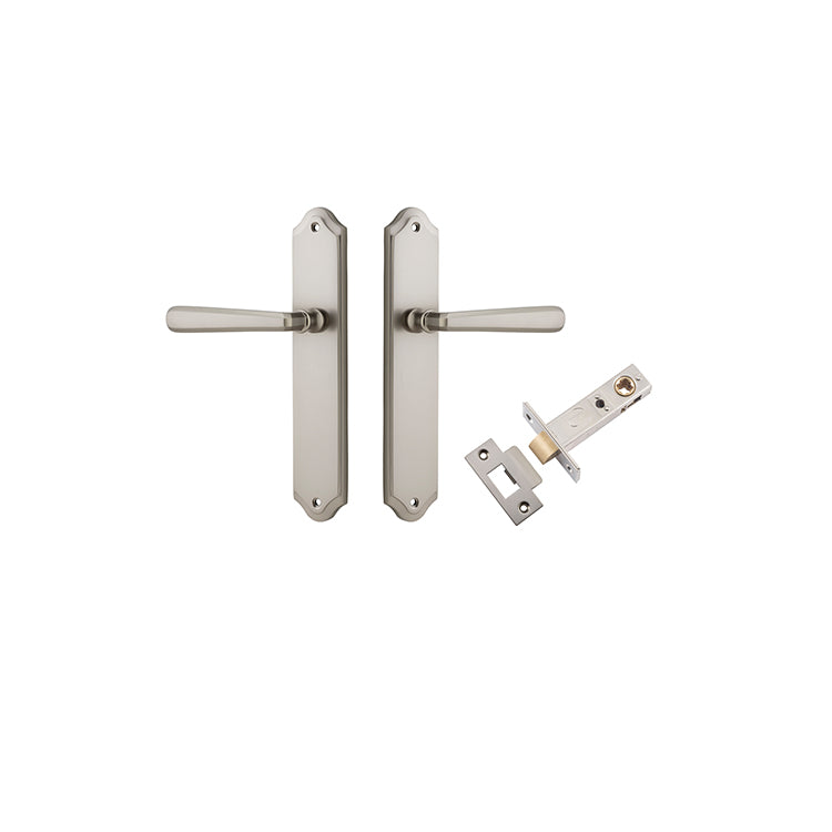 Copenhagen Lever - Shouldered Backplate Passage Kit Satin Nickel / Solid Brass
