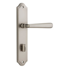 Copenhagen Lever - Shouldered Backplate Satin Nickel / Solid Brass