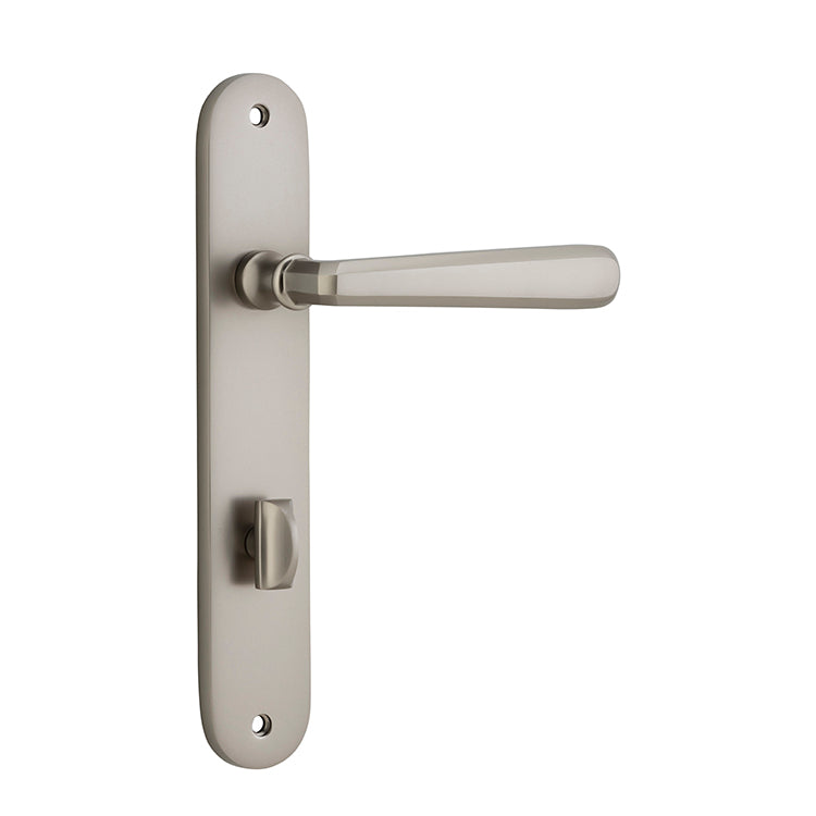 Copenhagen Lever - Oval Backplate Satin Nickel / Solid Brass
