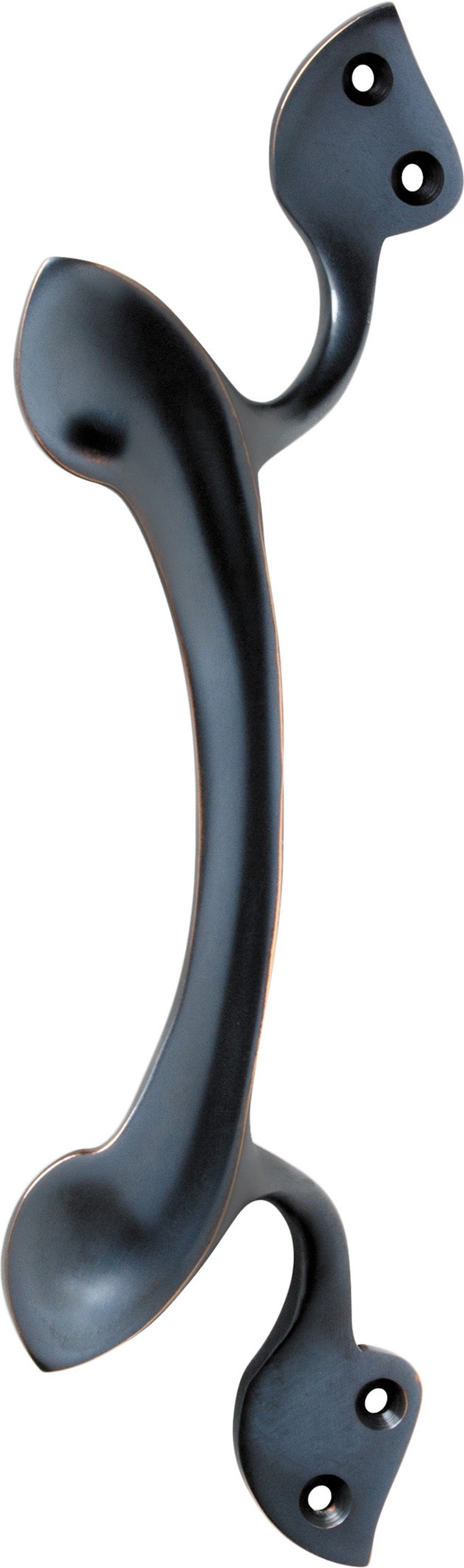 Offset Nouveau Pull Handle Antique Copper / H225xW75xP35mm