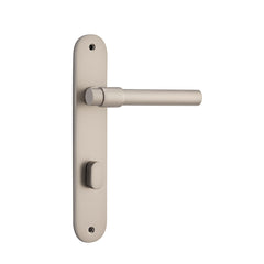 Helsinki Lever - Oval Backplate Satin Nickel / Solid Brass