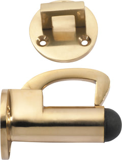 Hook Door Stop Polished Brass