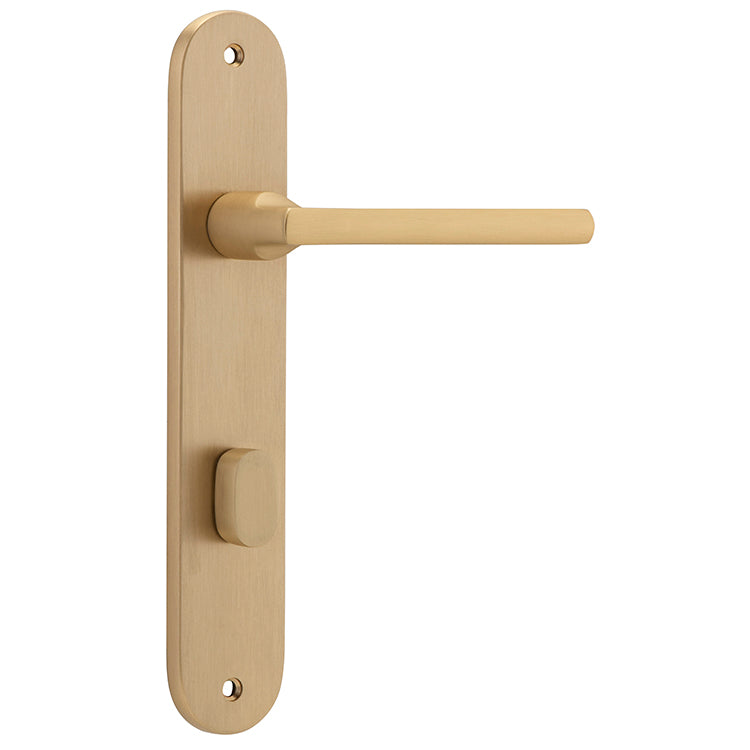 Baltimore Lever - Oval Backplate Satin Brass / Solid Brass