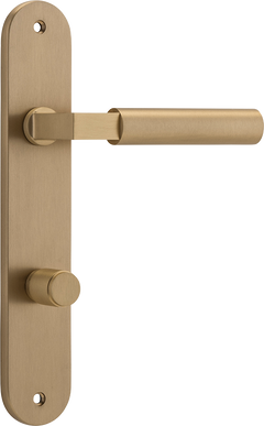 Berlin Lever - Oval Backplate Satin Brass