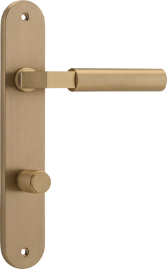 Berlin Lever - Oval Backplate Satin Brass