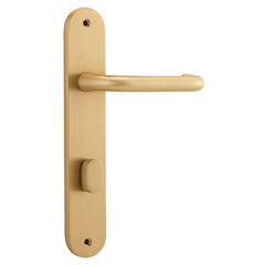 Oslo Lever - Oval Backplate Satin Brass / Solid Brass