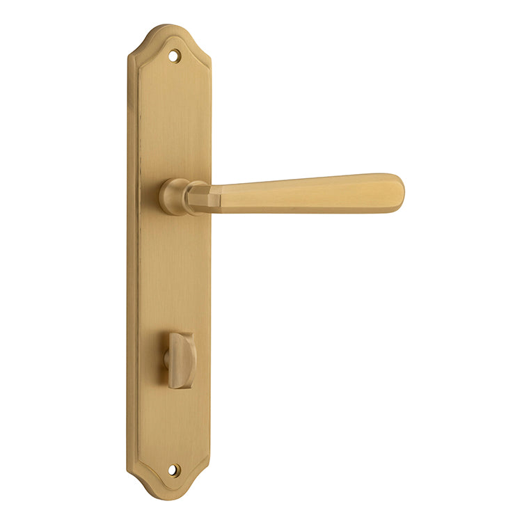 Copenhagen Lever - Shouldered Backplate Satin Brass / Solid Brass