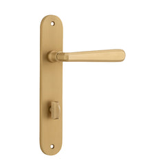 Copenhagen Lever - Oval Backplate Satin Brass / Solid Brass