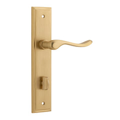 Stirling Lever - Stepped Backplate Satin Brass / Solid Brass
