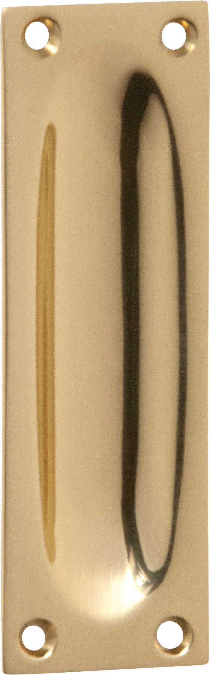 Classic Flush Pull Polished Brass / Small