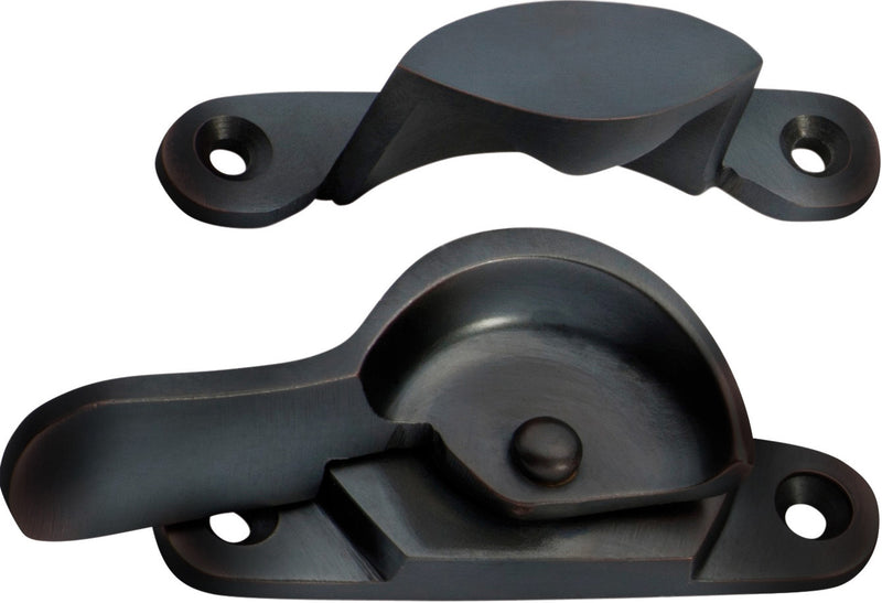 Narrow Sash Fastener Antique Copper