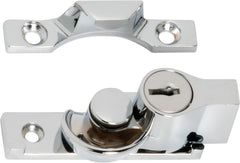 Key Operated Narrow Locking Sash Fastener Chrome Plated