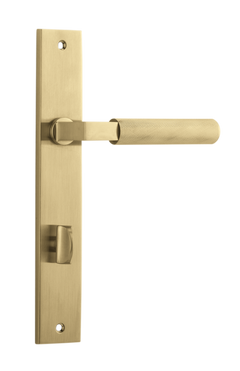 Brunswick Lever - Rectangular Backplate Brushed Gold PVD