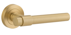 Helsinki Lever - Round Rose Brushed Gold PVD / Solid Brass