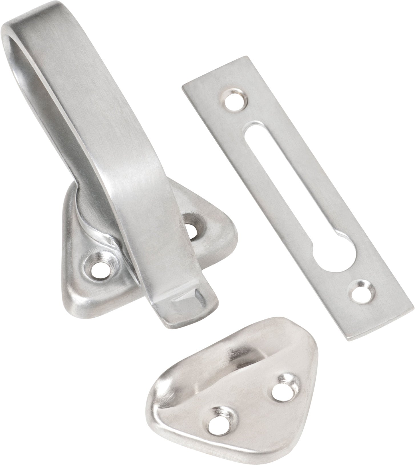 Hopper Window Fastener Satin Chrome