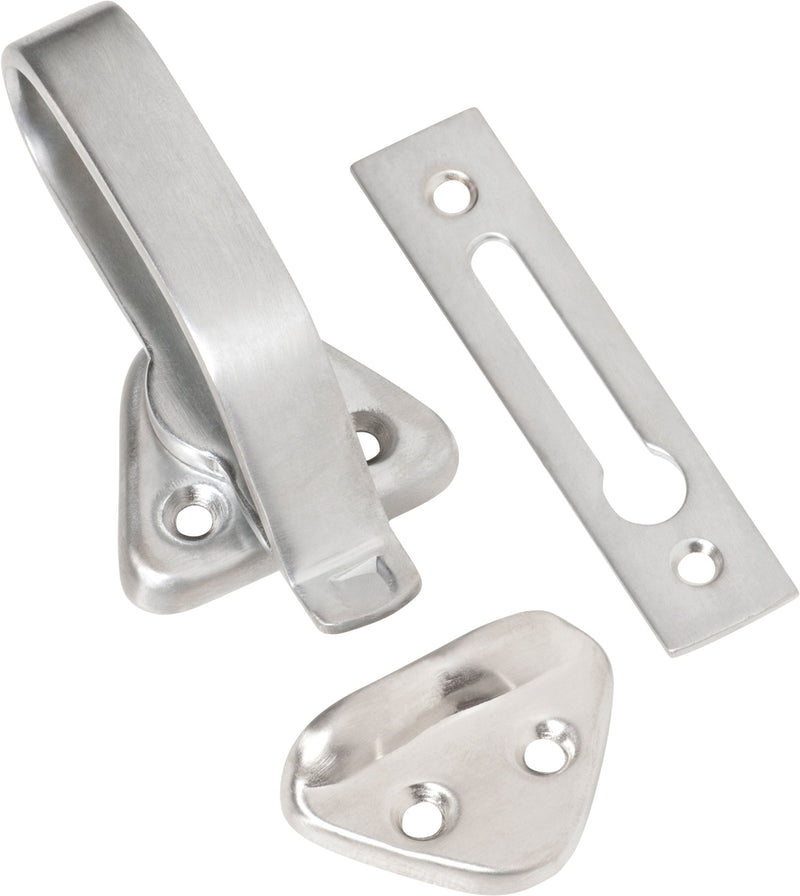 Hopper Window Fastener Satin Chrome