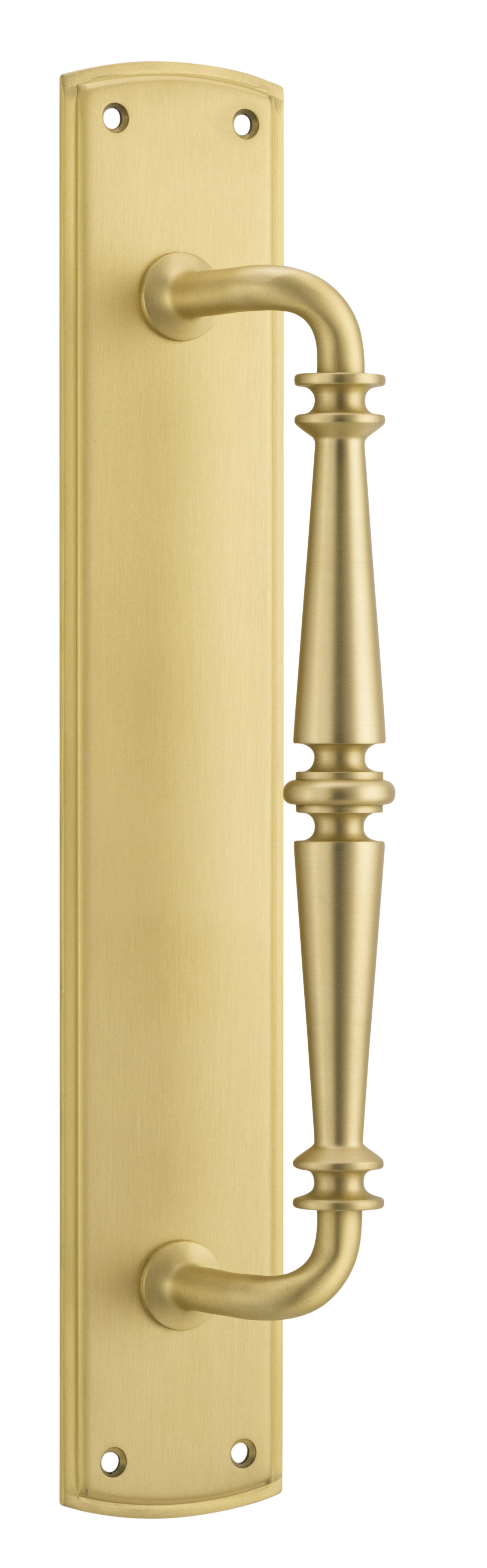 Sarlat Pull Handle on Backplate Brushed Gold PVD / Solid Brass