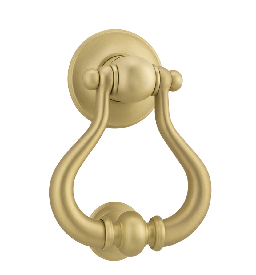 Sarlat Door Knocker Brushed Gold PVD / Solid Brass