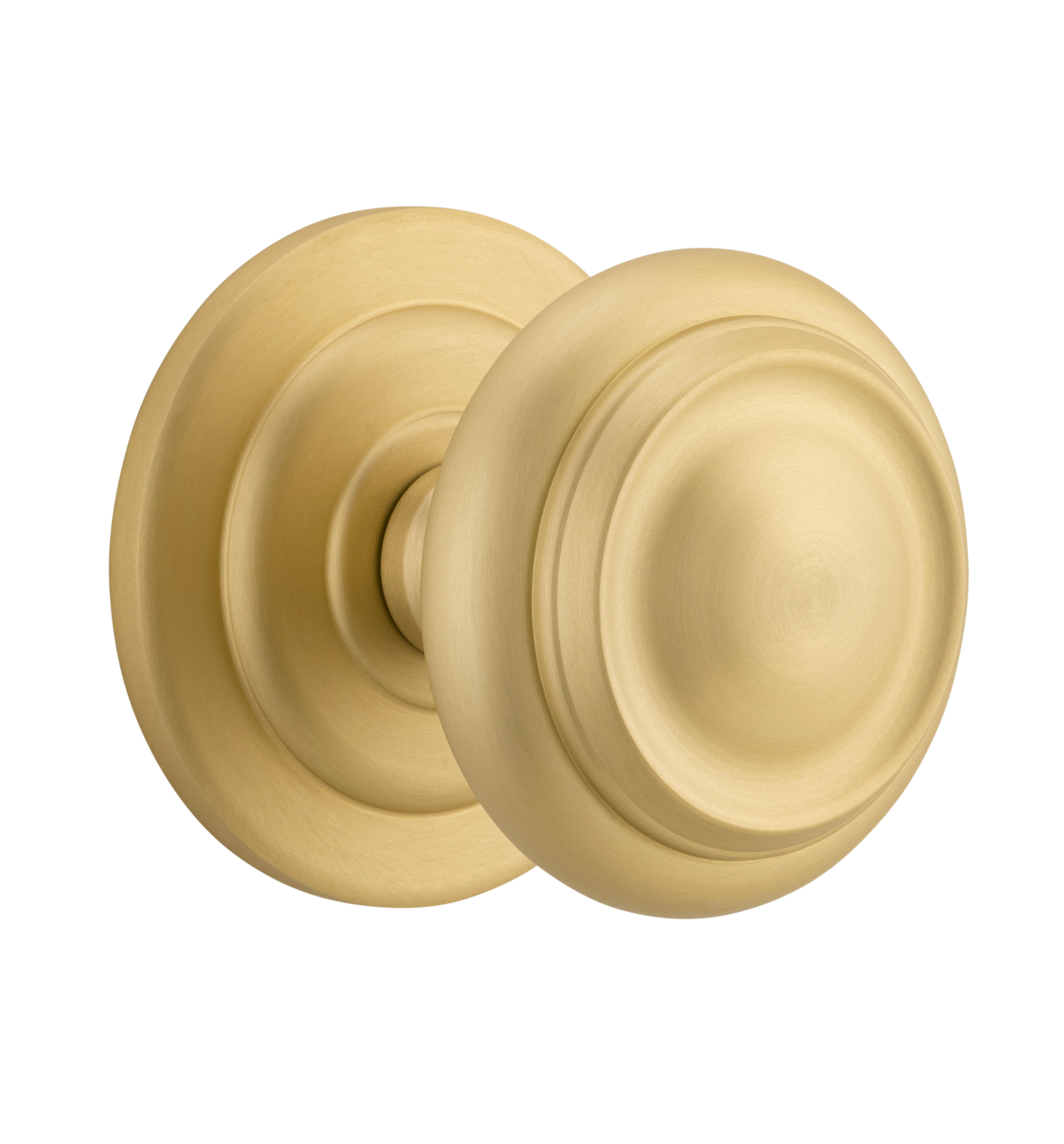 Sarlat Centre Door Knob Brushed Gold PVD / Solid Brass