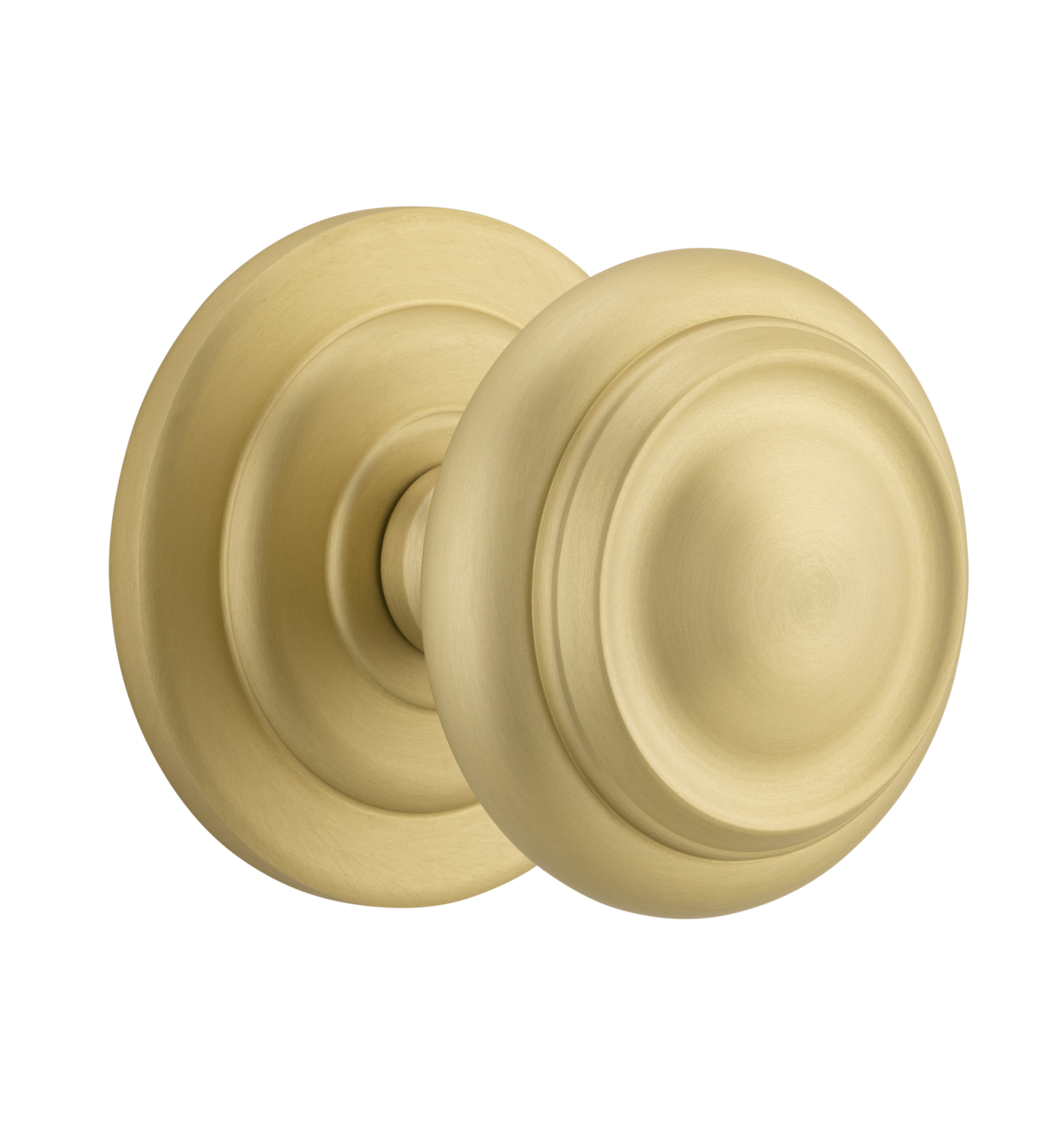 Sarlat Centre Door Knob Brushed Gold PVD / Solid Brass