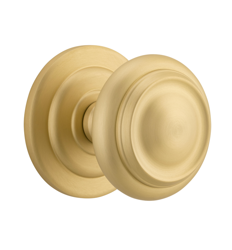 Sarlat Centre Door Knob Brushed Gold PVD / Solid Brass