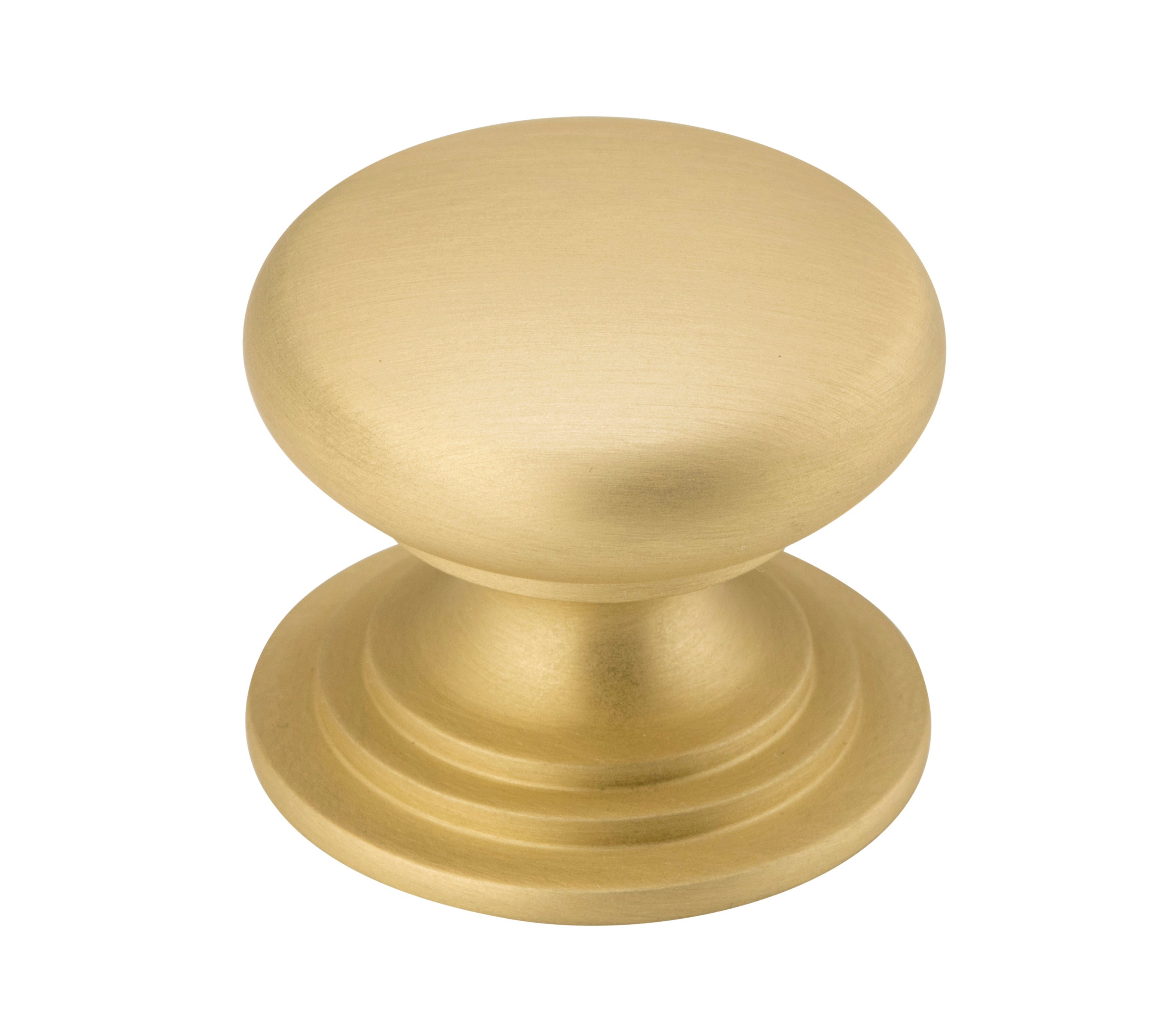 Sarlat Cupboard Knob Ð P32xD38mm Brushed Gold PVD / Solid Brass