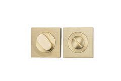 Privacy Turn - Square Brushed Gold PVD / Solid Brass