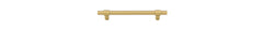 Helsinki Cabinet Pull - CTC128mm Brushed Gold PVD / Solid Brass
