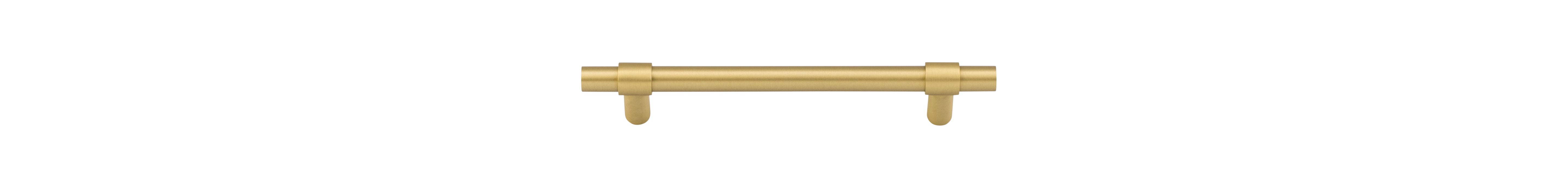 Helsinki Cabinet Pull - CTC128mm Brushed Gold PVD / Solid Brass