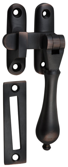Long Throw Teardrop Casement Fastener Antique Copper
