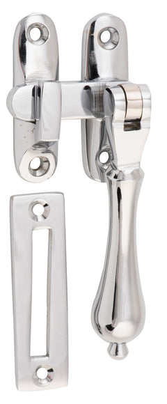 Long Throw Teardrop Casement Fastener Chrome Plated