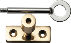 Base Fix Locking Pin Polished Brass