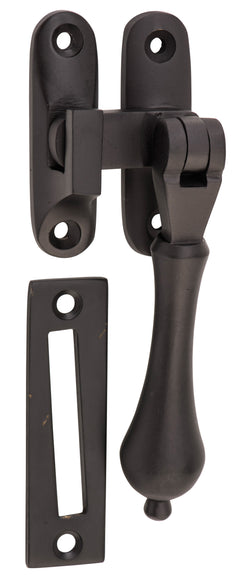 Teardrop Casement Fastener Matt Black