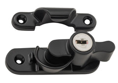 Key Operated Locking Sash Fastener Matt Black
