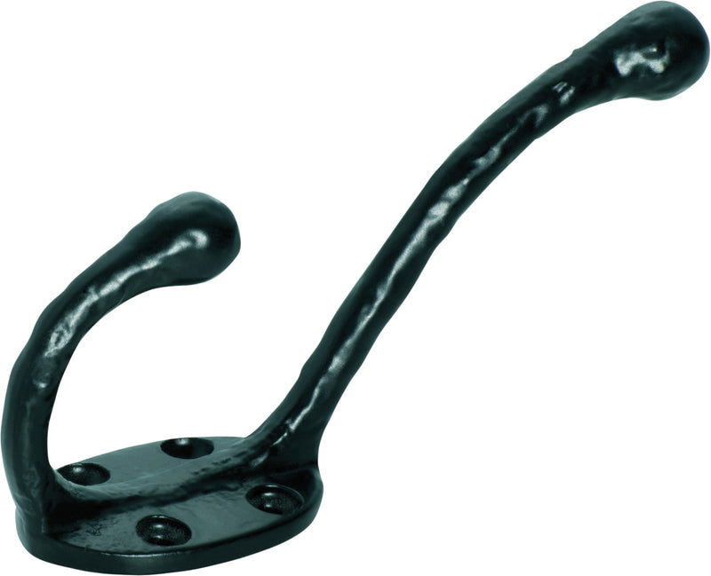 Iron Hat & Coat Hooks Matt Black